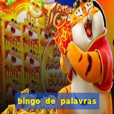 bingo de palavras cha de bebe