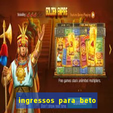 ingressos para beto carrero world