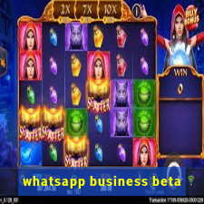 whatsapp business beta