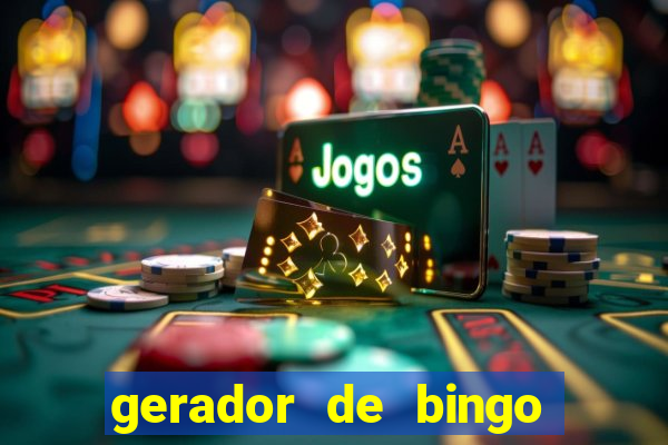 gerador de bingo de palavras