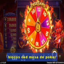 blocos cad mesa de poker