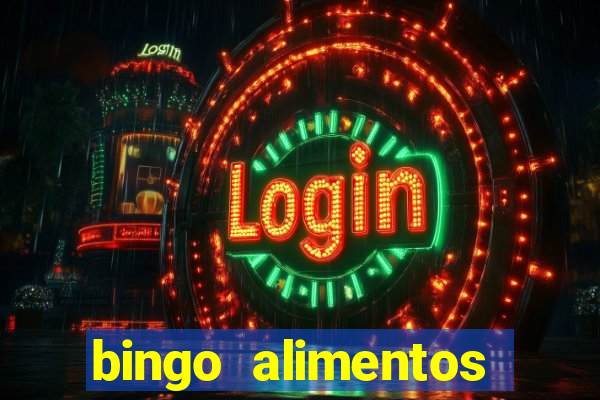 bingo alimentos para imprimir