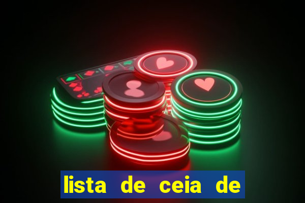 lista de ceia de natal completa