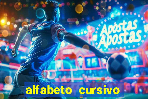 alfabeto cursivo pontilhado para imprimir pdf