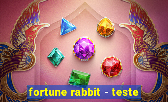 fortune rabbit - teste