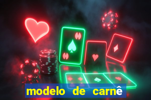 modelo de carnê de pagamento word